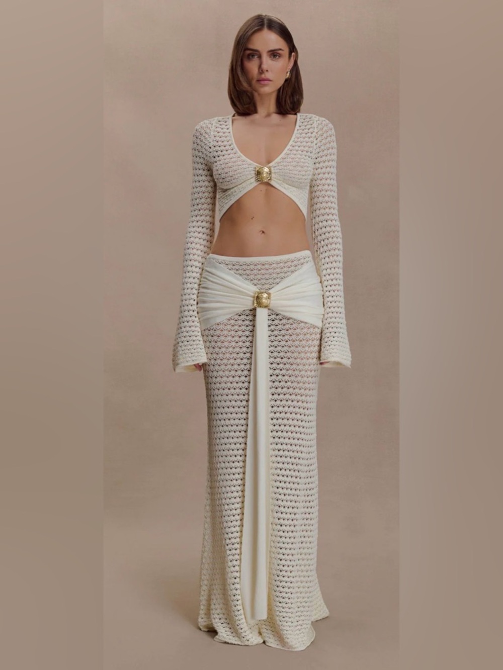Meshki Mania Crochet Skirt & Top